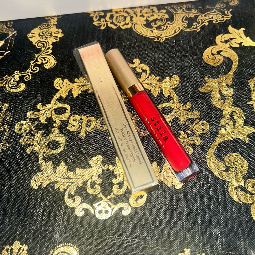 Stila stay all day liquid lipstick  lipstick in Fiery (Bright Red) new in box